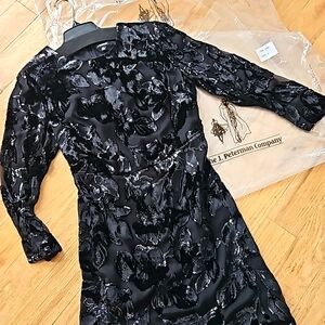 J. Peterman Starburst Applique Dress, NWOT